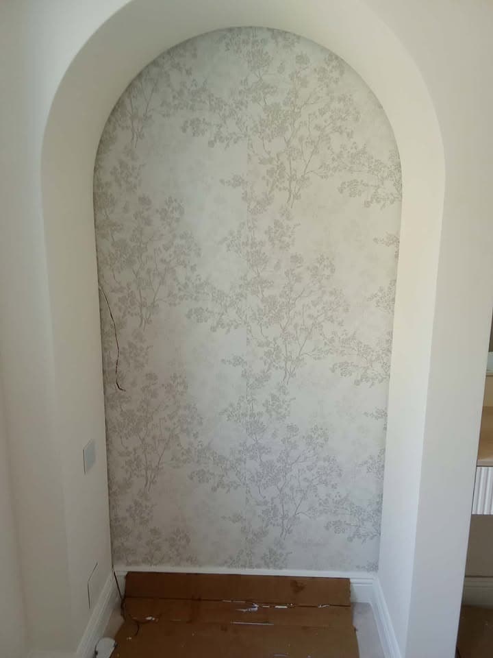 Gipsani zid sa lukom uradjen na Zvezdari