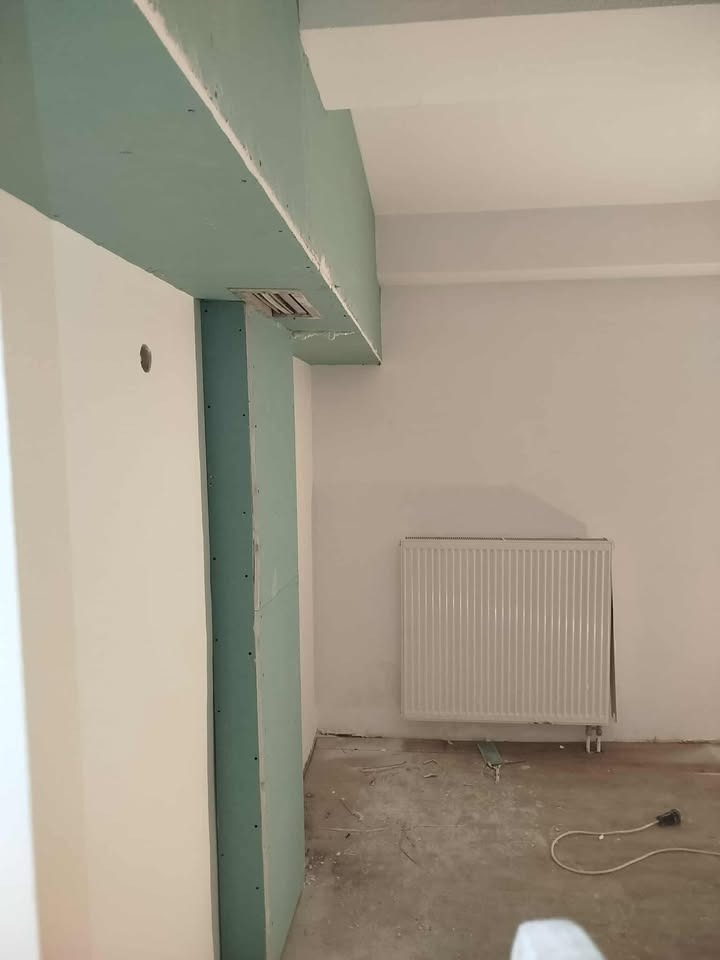 Zid od gipsa za zastitu cevi na Vracaru